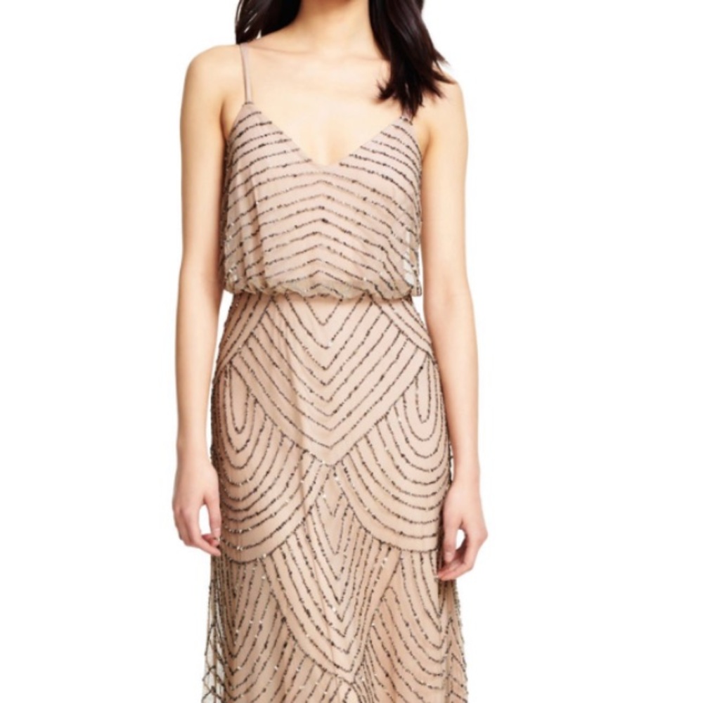 Adrianna Papell Beaded Gown NWT